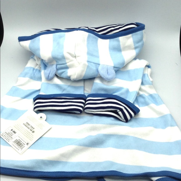 Cloud island baby boys stripe knit terry robe blue - Picture 7 of 11